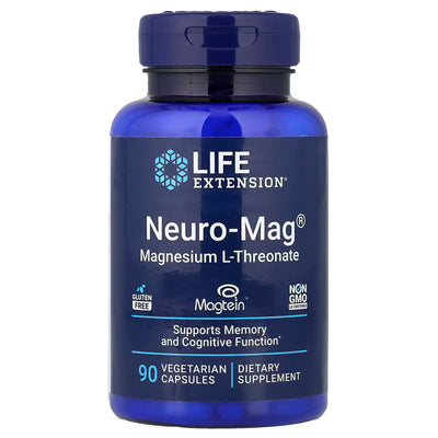 Life Extension Neuro-Mag Magnesium L-Threonate • 90 Veg Capsules • Brain & Memory Support