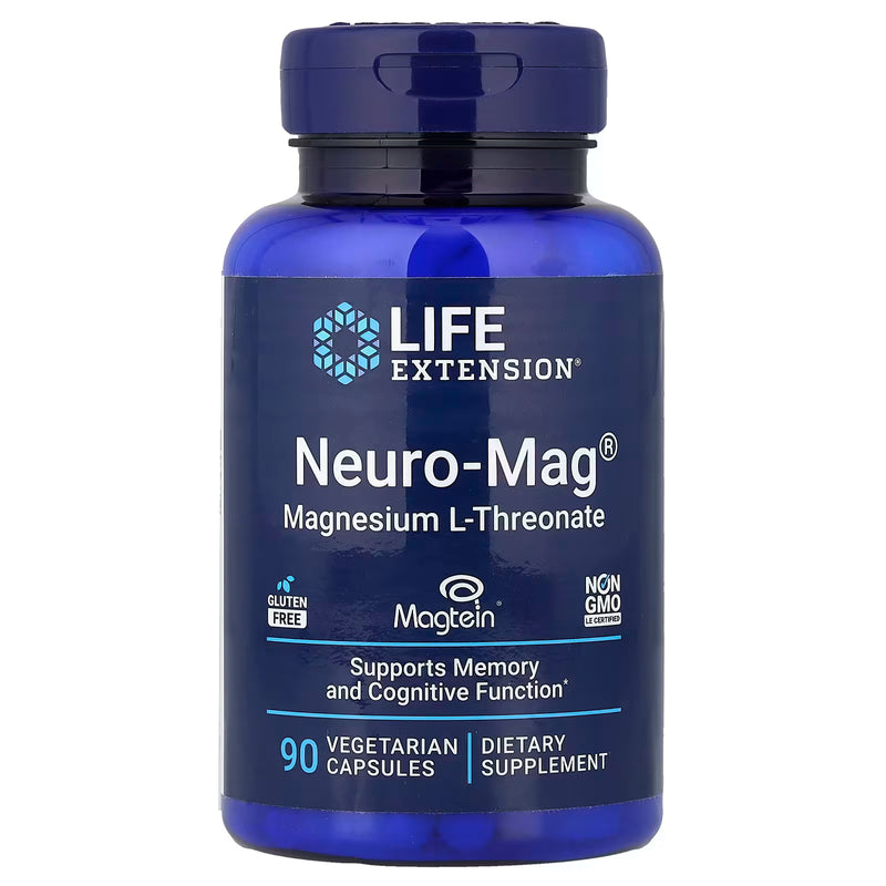 Life Extension Neuro-Mag Magnesium L-Threonate • 90 Veg Capsules • Brain & Memory Support