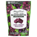 MegaFood Relax + Calm Magnesium Soft Chews — Grape Flavor | 30 Chews | 250 mg per 2-Chew Serving