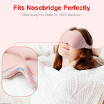 3D Blackout Sleep Mask with Washable Earplugs