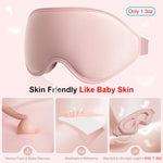 3D Blackout Sleep Mask with Washable Earplugs