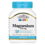 21st Century Magnesium 250 mg — 110 Tablets | Mineral & Bone Support Supplement