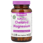 Bluebonnet Buffered Chelated Magnesium 200 mg — 120 Vegetable Capsules | Gentle & Absorbable Mineral Support