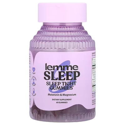 Lemme Sleep Tight Gummies — Berry Flavor | 60 Gummies | Natural Sleep & Relaxation Support